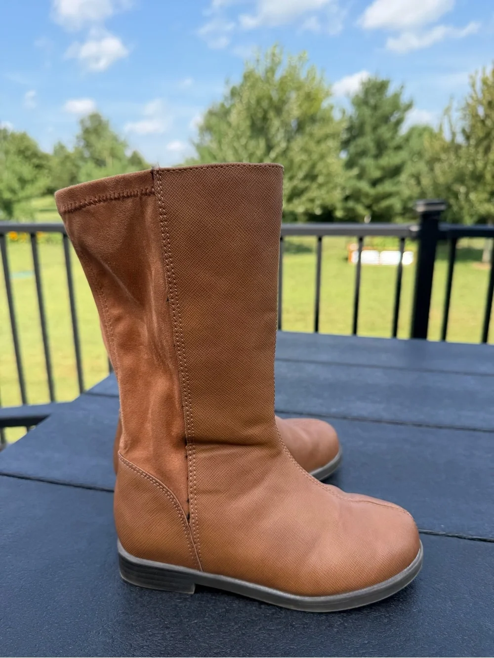 Old Navy Girls Tall Riding Boots | Brown | Size 13 Toddler